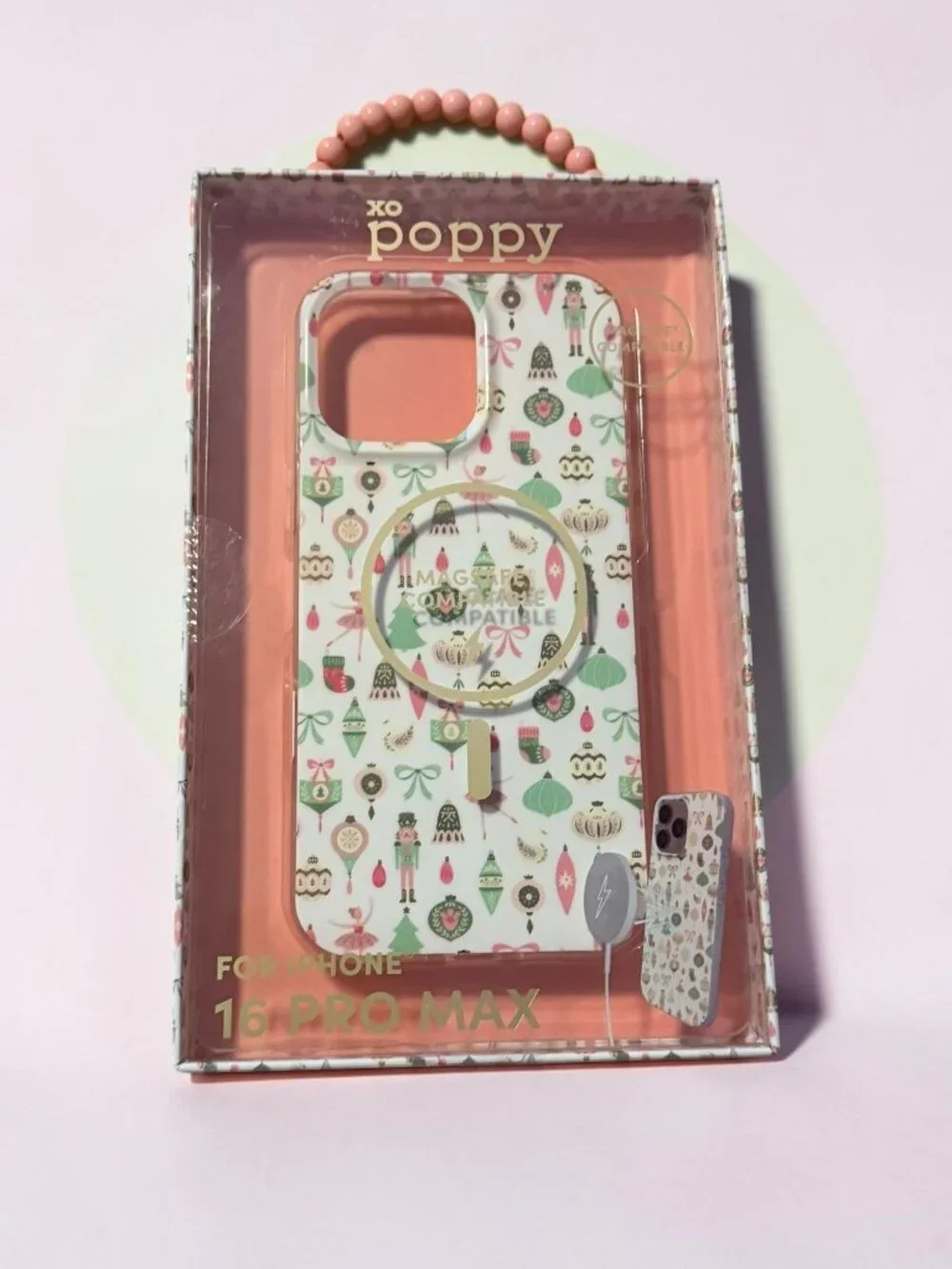 XO POPPY iPhone 16 Pro Max The Nutcracker Ballet Holiday Print Phone Case NEW NI